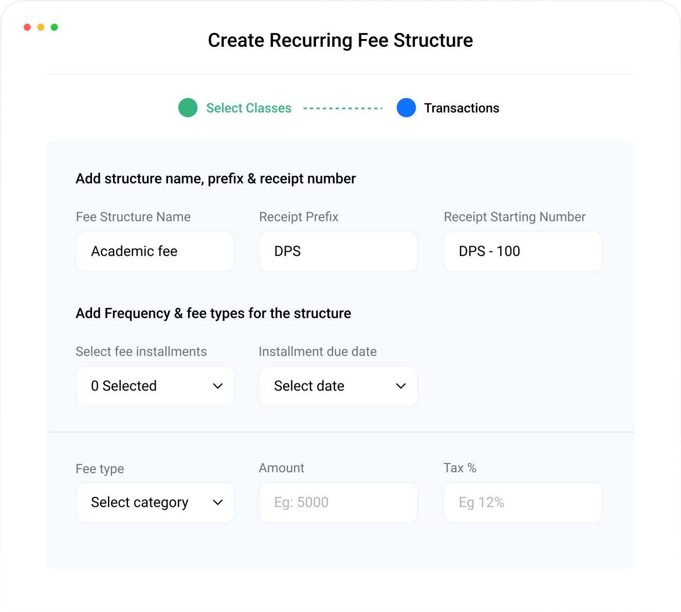 Enable Dynamic Fee Structures